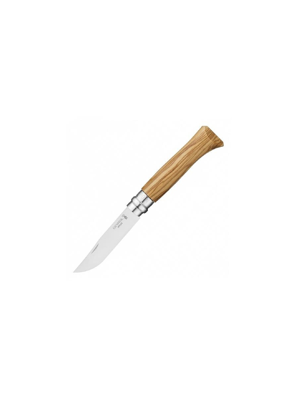 Нож Opinel №8, нержавеющая сталь, рукоять из оливкового дерева в картонной коробке, 002020