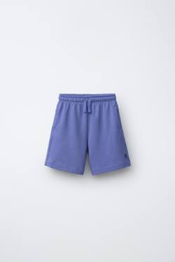 ZARA ОДНОТОННЫЕ ШОРТЫ, СИНИЙ