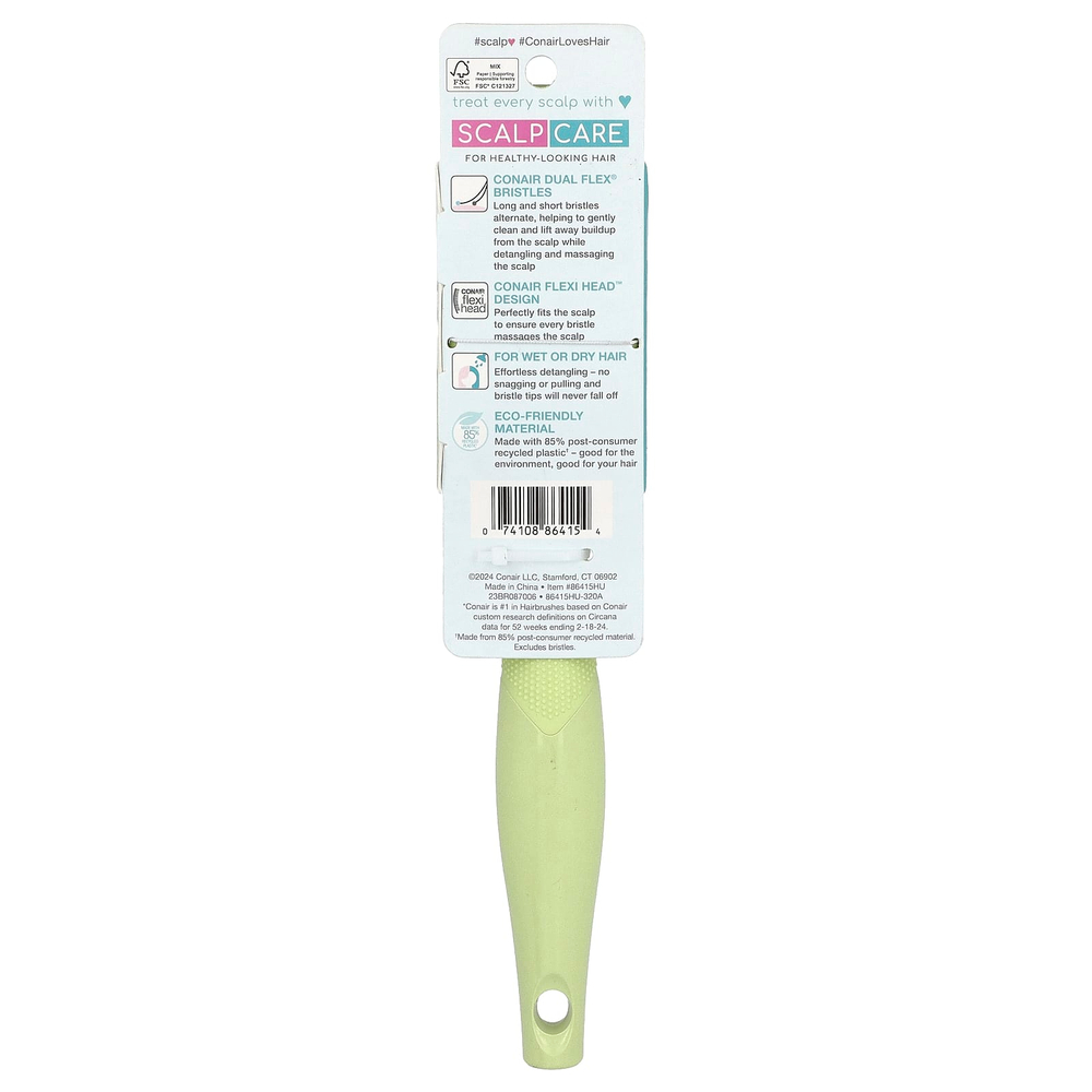 Conair, расческа для ухода за кожей головы, для всех типов волос, 1 шт.