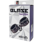 Фиолетово-чёрные оковы на ноги BLAZE ANKLE CUFF PURPLE (Цвет: фиолетовый с черным)