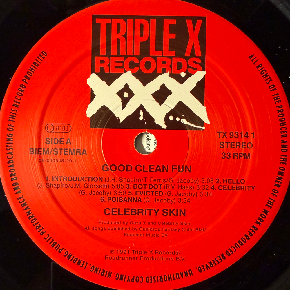 Celebrity Skin – Good Clean Fun (Европа 1991г.)Т