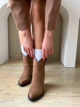 Казаки из натуральной замши