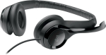 Гарнитура Logitech H390, проводная, стерео, USB, черный, шумоподавление (981-000803)