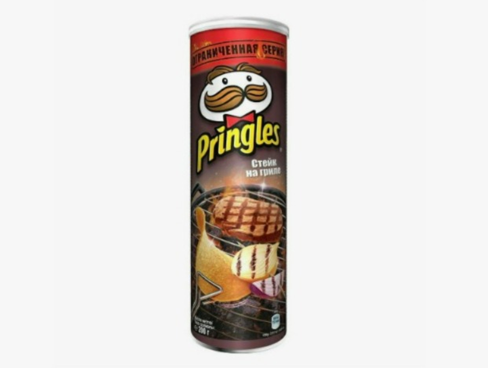 Чипсы PRINGLES 165 гр Стейк на гриле (19)