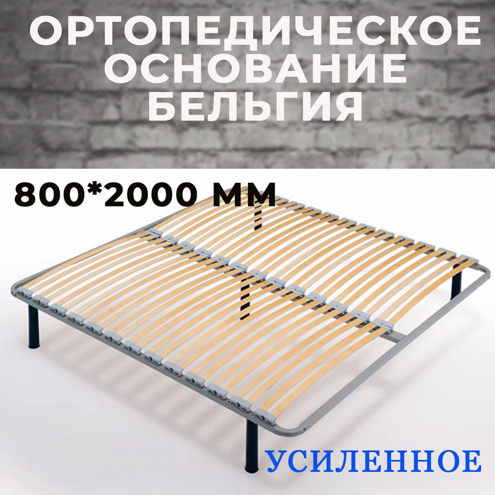 Ортопедическое основание Бельгия усиленное 800*2000 мм (без опор)