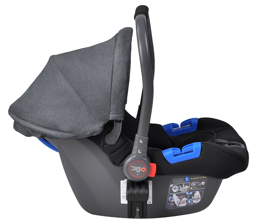 Автолюлька Aimile KS-2150/a группа 0+ (0-13кг) темно-серый