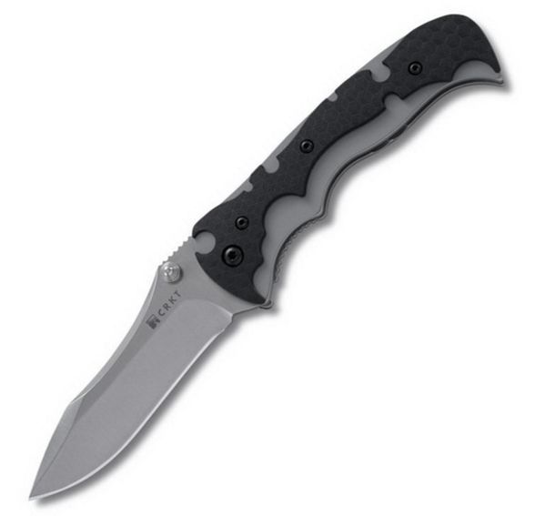 Цена наПолуавтоматический складной нож My Tighe, CRKT 1090, сталь 1. 4116 (X50CrMoV 15), рукоять сталь/термопластик