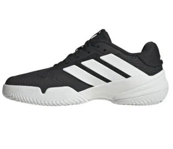 Детские Кроссовки теннисные  Adidas Barricade K - core black/cloud white/core black