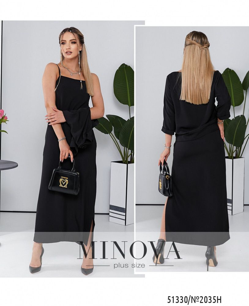 Костюм 2035Н-черный Minova