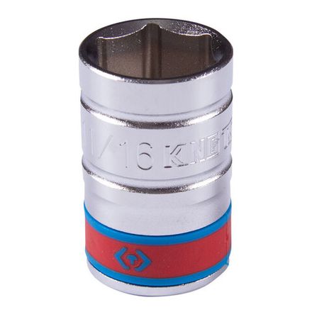 Цена на KING TONY (433522S) Головка торцевая стандартная шестигранная 1/2", 11/16", дюймовая
