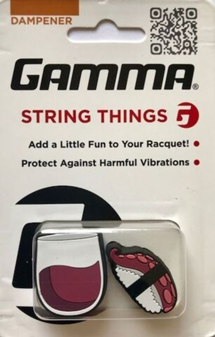 Виброгаситель теннисный Gamma String Things 2P - wine/octopus