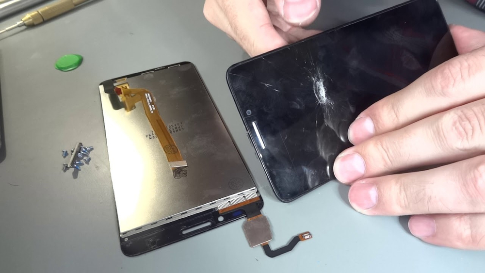 Замена дисплея модуля на Alcatel (Работа по установке)