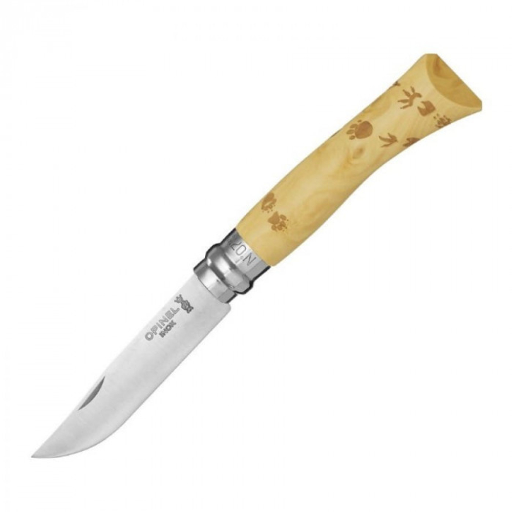 Нож Opinel №7 Nature, нержавеющая сталь, рукоять самшит