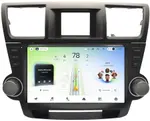 Магнитола для Toyota Highlander 2 XU40 2007-2013 (рамка с крутилками и кнопками) - Teyes CC4L-DTS монитор 10.1" IPS, Android 14, Быстрая, Snapdragon 662, CarPlay, 4G SIM-слот
