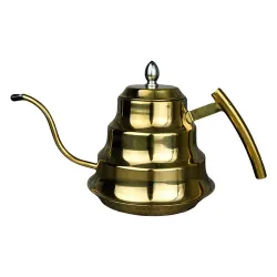 Кофейник чайник 1200 мл Бариста d 15/8 см h15,5 см нерж. сталь цвет золото P.L. Proff Cuisine