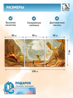 Картина на стену модульная Clair Obscur Expedition 33 Dance, 150 см х 70 см