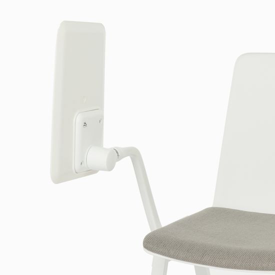 Стул Comfort Line with Tablet с письменным столиком цвет белый/серый