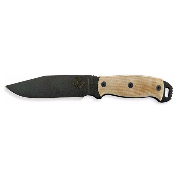 Цена наНож с фиксированным клинком Ontario RD6, сталь 5160, рукоять микарта, tan/black