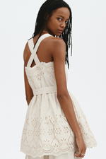 Платье с вышивкой — Светло-бежевый — H&M 1336837