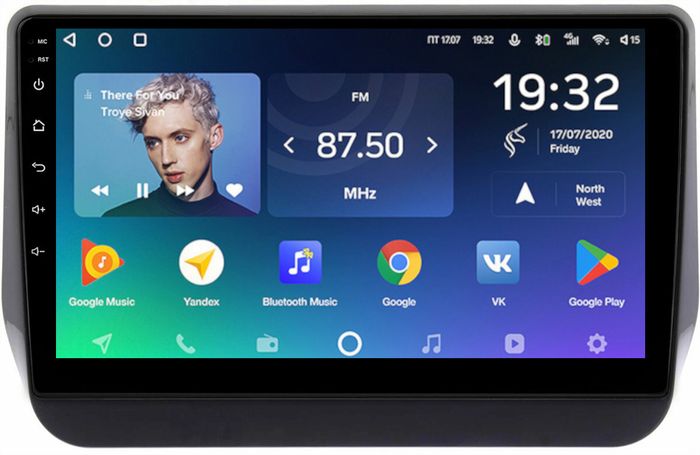Магнитола для Hyundai H1, Grand Starex, 2018-2022 (ШГУ цветной) - Teyes CC2 PLUS монитор 9" QLED, Android 10, Быстрая, SIM-слот