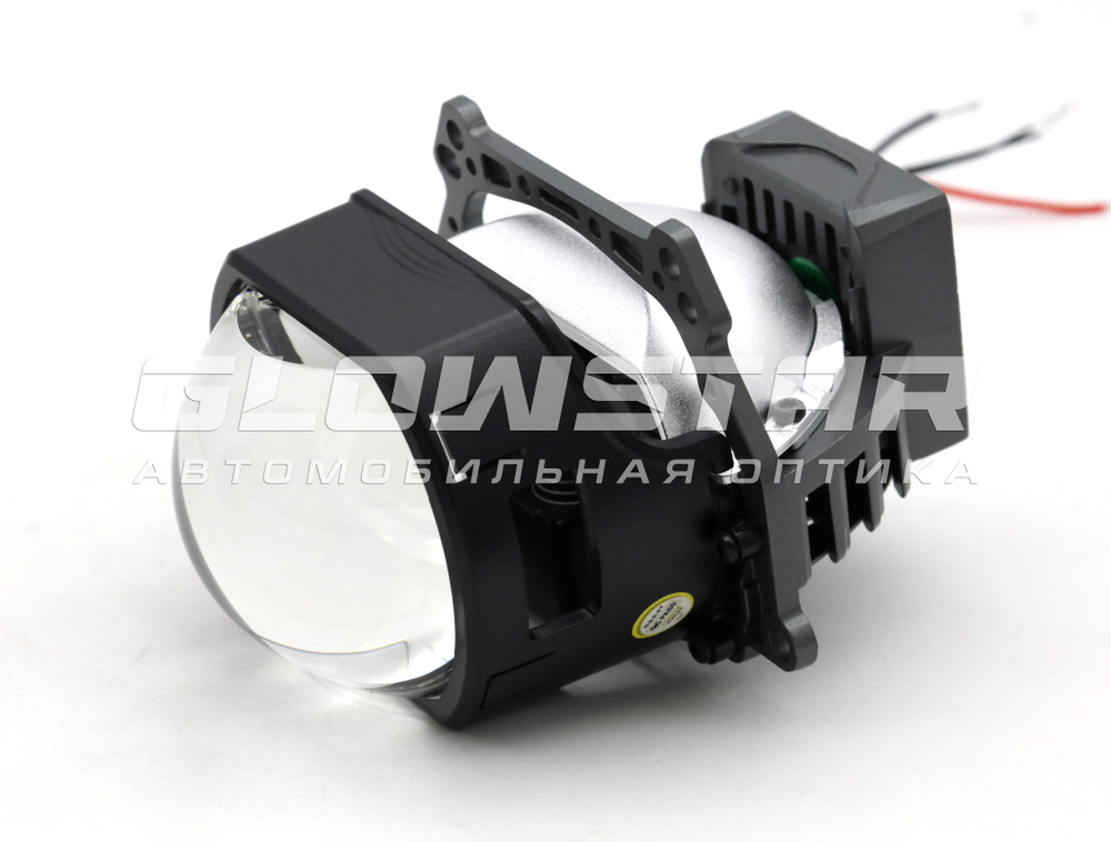 Билед модули Aozoom X9 (прямоугольные) 3.0 дюйма, 2 чипа, 6000K, 12V 52/57W, 4300/4600Lm (комплект, 2шт)