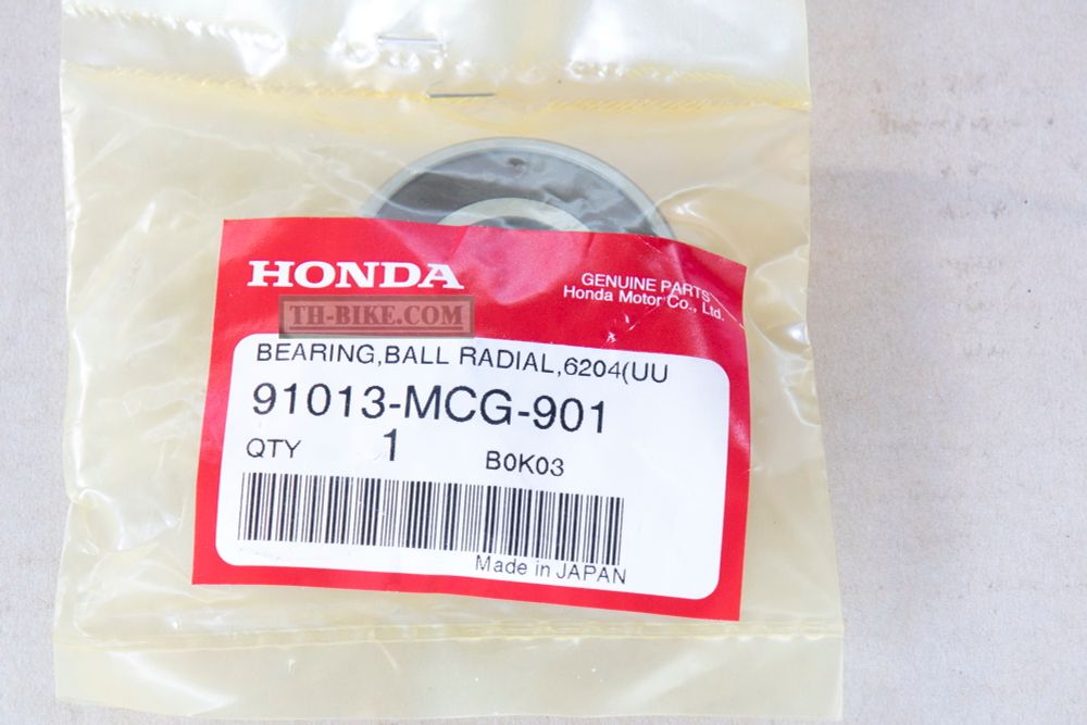 91013-MCG-901. BEARING, RADIAL BALL, 6204 (UU) (FUJIKOSHI)