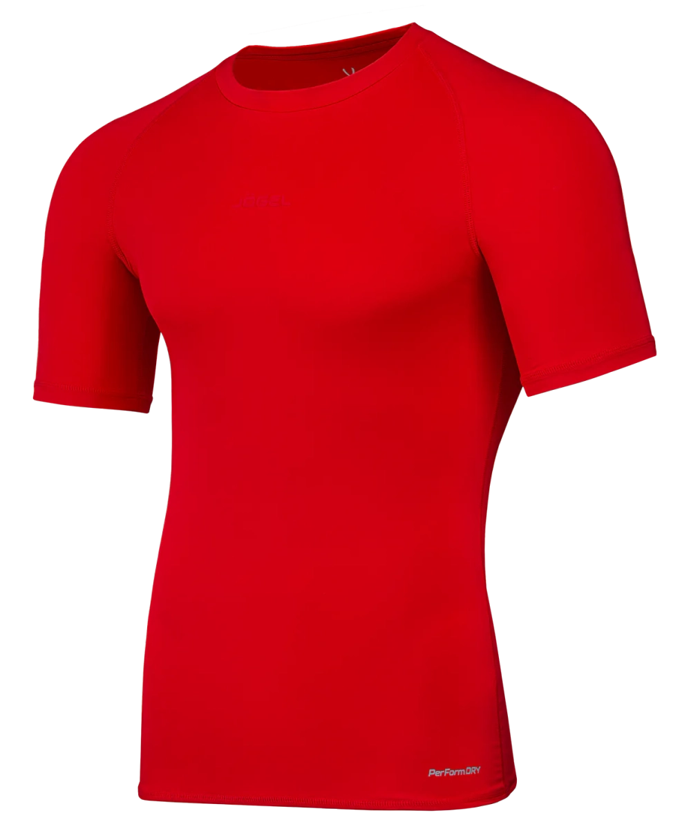 Футболка компрессионная Jögel PerFormDRY Baselayer Tee SS 2, красный