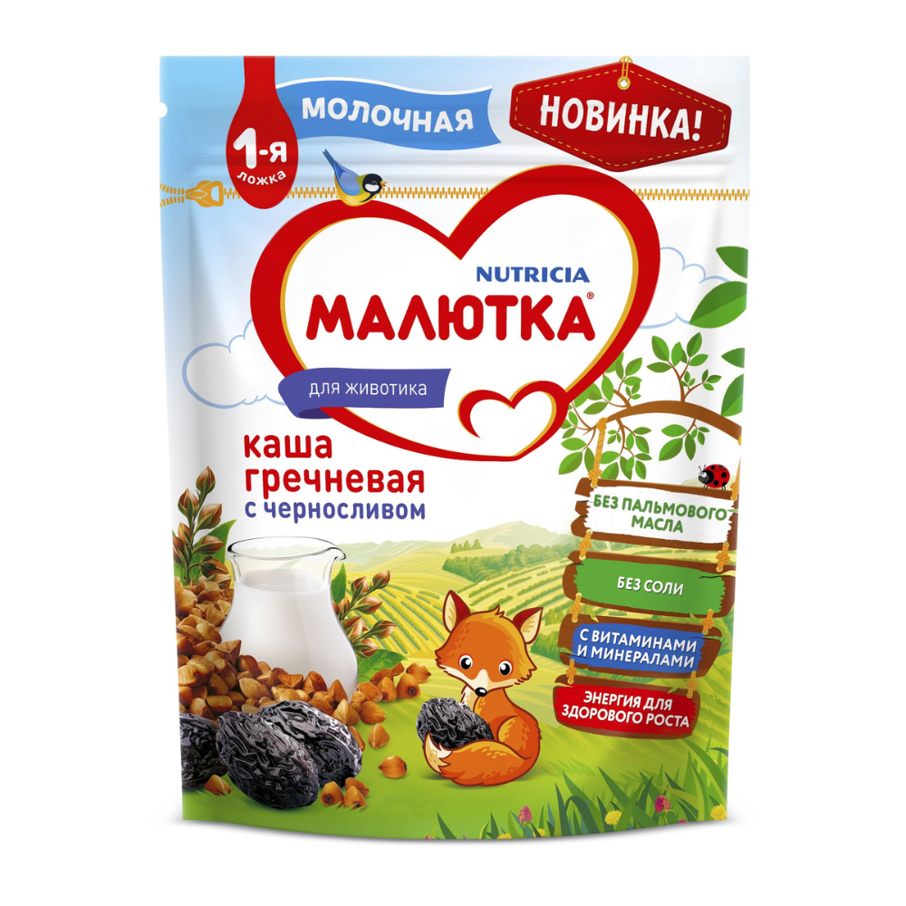 Каша гречневая Малютка с черносливом 220 гр