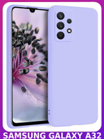 Мягкий Soft Touch чехол из силикона для SAMSUNG GALAXY A32 4G (не 5G!) с бархатной подкладкой