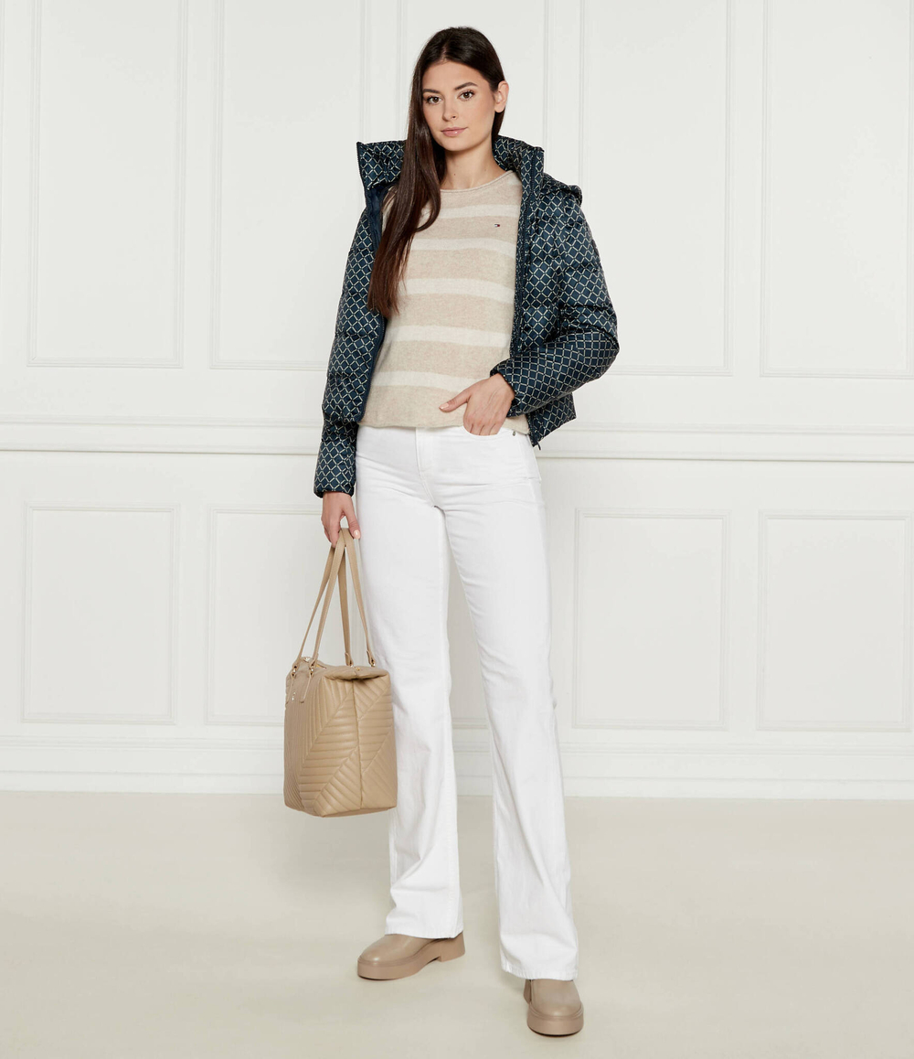 Хлопковый свитер Tommy Hilfiger - бежевый(WW0WW44161)