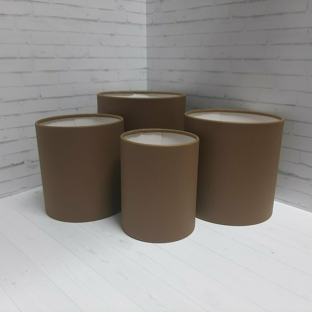 Коробка БЕЗ КРЫШКИ 10*10 КАШТАН МАТОВАЯ