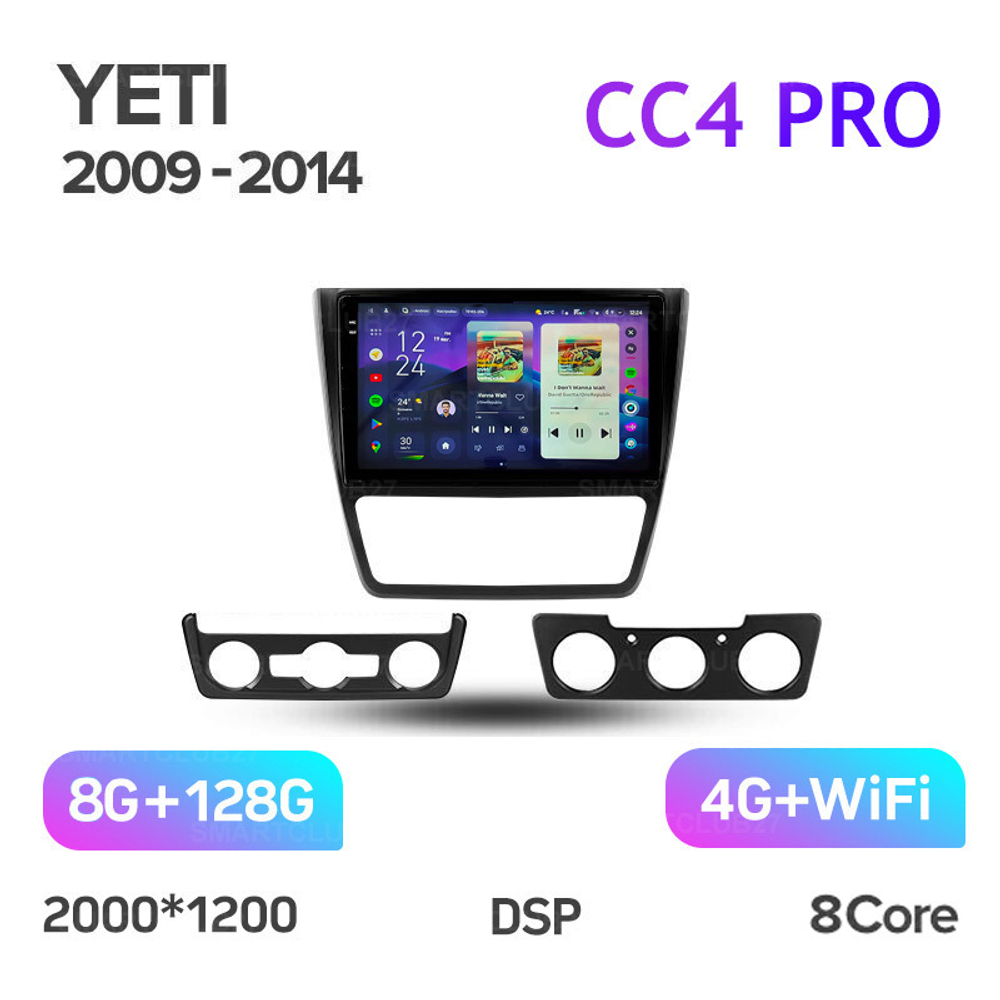 Teyes CC4 Pro 10,2" для Skoda Yeti 2009-2014