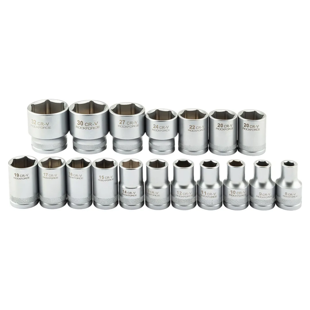 Головки, набор 18пр., 1/2''(6гр.) RockFORCE RF-018-5 MSA