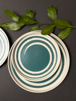 Набор 2 шт тарелок с бортами 25,5 см, Океан