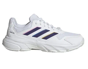 Женские Кроссовки теннисные Adidas CourtJam Control 3 W - footwear white/core purple/footwear white