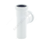 Тройник PP-H бесшумный белый RAUPIANO PLUS Дн 40х40х45гр б/нап в/к Rehau 11231041002