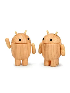 Android Mini Collectible Figure робот виниловый коллекционный, из сосны (Pine Pal)