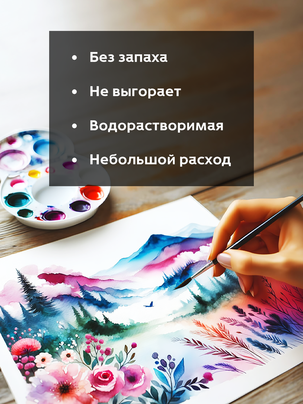 Жидкая акварель "Коралл" 15 мл