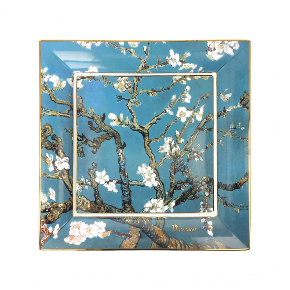 Goebel Тарелка Almond Tree 30x30 см голубая EAN 4005169364297