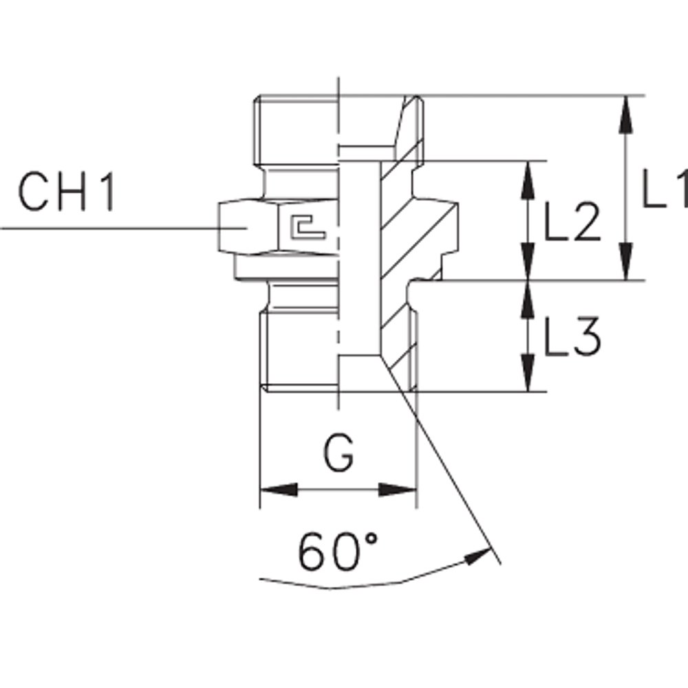 Штуцер FB DS38 BSP 1.1/4 (корпус)