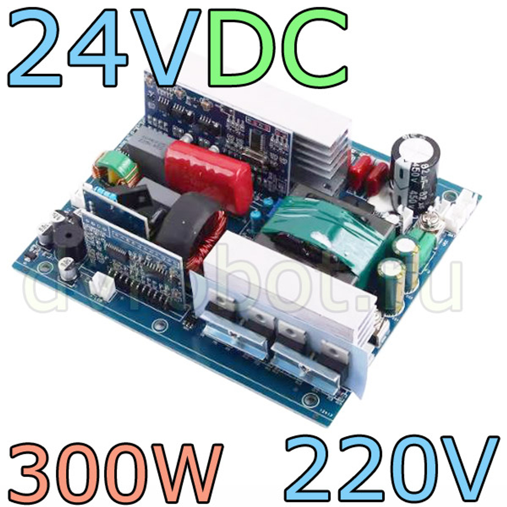 Преобразователь DC-AC /24В-220В/300 Вт