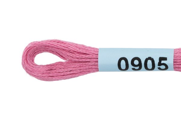 Мулине Gamma 100% хлопок, цв.0905 розовый, 24 мотка по 8 метров