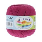 Пряжа Alpina Lily / уп.10 мот. по 50г, 175м, 057 сиреневый