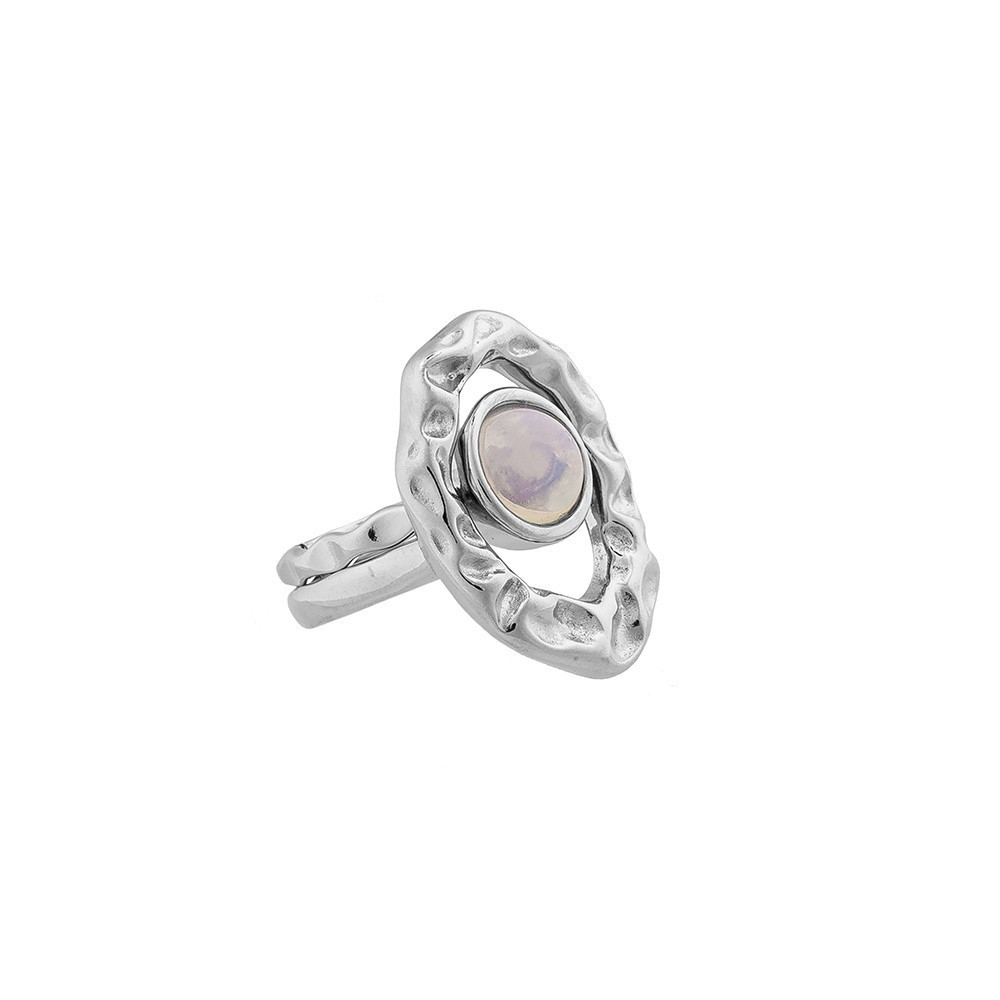 Кольцо двойное Possebon Opaline 16.5 мм K7158.25/16.5 BW/S размер 16,5