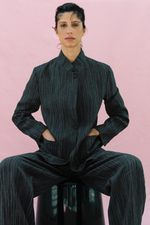 БЛЕЙЗЕР ИЗ ЛЬНА В ПОЛОСКУ — ZW COLLECTION — ZARA