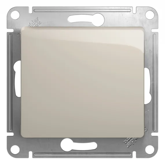Выключатель одноклавишный Systeme Electric Glossa Молочный GSL000911
