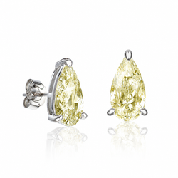 Серьги пусеты Larme Light Yellow