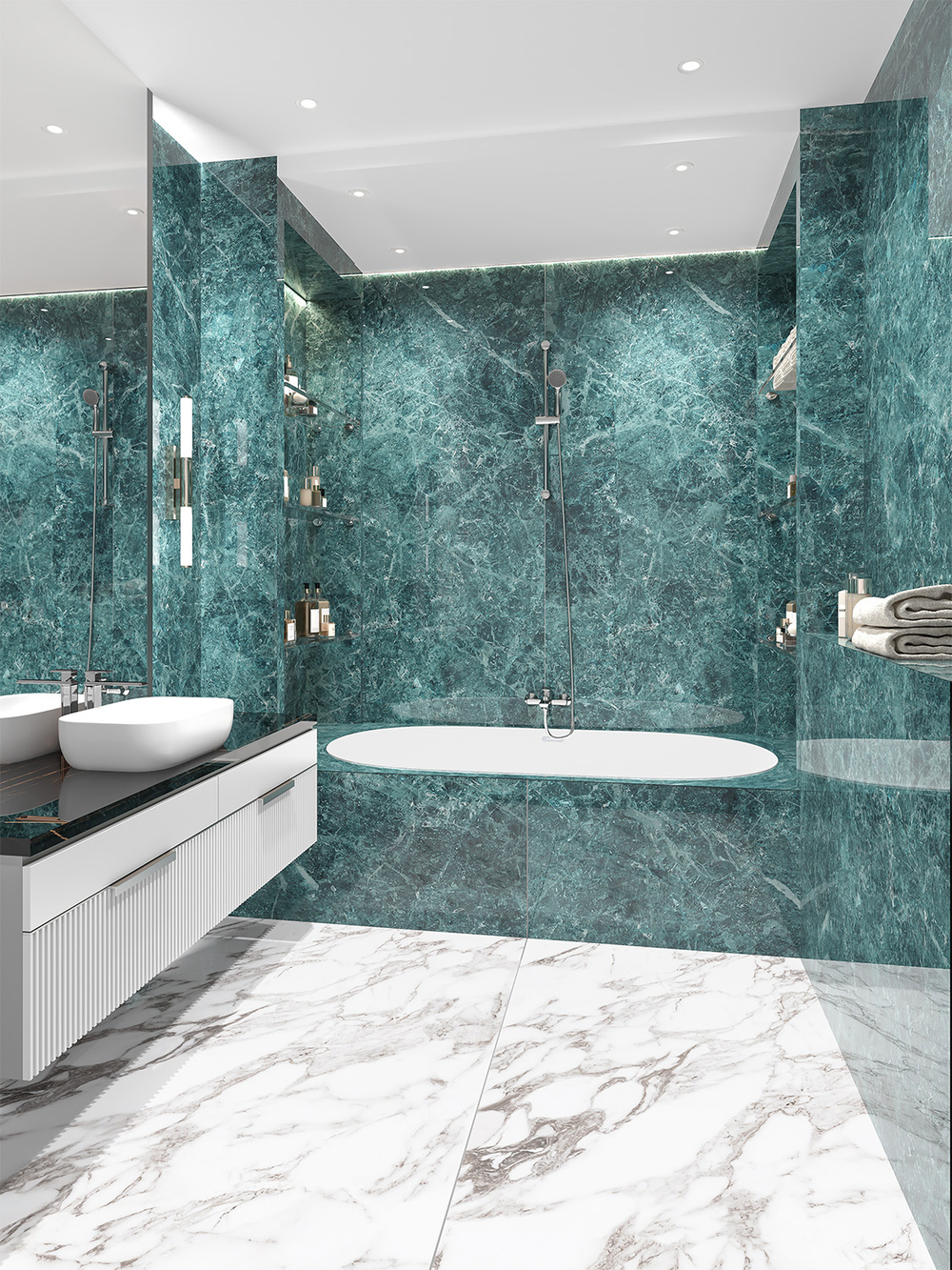 StaroSlabs Arabescato Oscuro Elegance Polished 120x280