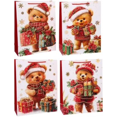 Пакет подарочный «Honey Bear» 31*40*12 см, микс