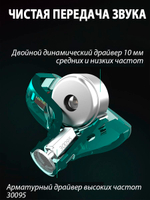 Наушники KZ ZST-X с микрофоном, черные